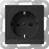 SCHUKO lumin.LED + SH System 55 negro m