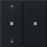 mód.sf.mando RF 2e flechas KNX System 55 negro m