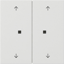 ps. tec.basc. 2e flechas OneKNX System 70 blanco
