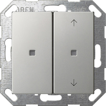 ps. tec.basc. 2e s.impr./flechas OneKNX System 55 acero inoxidable