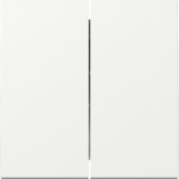 Tecla Doble System 55 blanco brillo