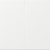 Tecla doble recta System 55 blanco