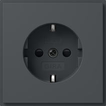 SCHUKO SP (IP20) Gira TX_44 antracita