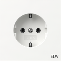 SCHUKO insc.EDV Gira F100 blanco