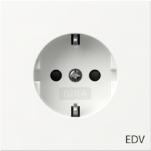 SCHUKO insc.EDV + SP Gira F100 blanco