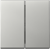 Tecla Doble System 55 acero inox.
