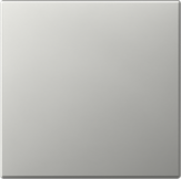 Tecla simple recta System 55 acero inox.