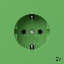 SCHUKO insc.SV Gira F100 verde