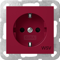 SCHUKO SP insc.WSV System 55 rojo