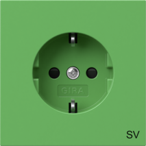 SCHUKO SP insc.SV System 70 verde